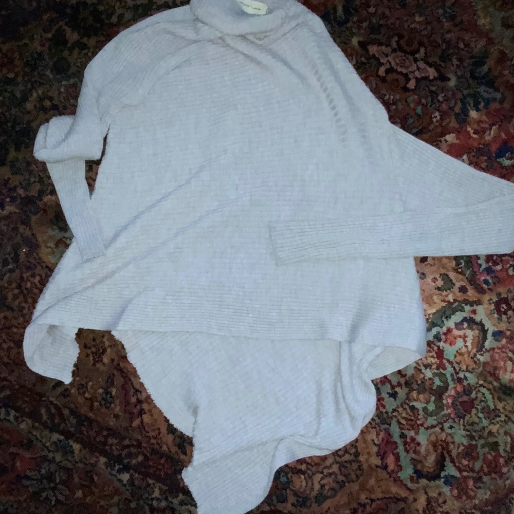 New Marques Almeida Asymmetrically Draped GRAY Jumper Sweater Marino Wool (S)